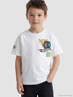 Hot Wheels Bask?l? Erkek ?ocuk Ti??rt