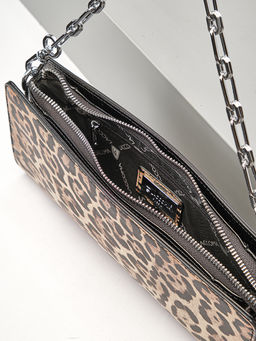 LACCOMA клатч Y2216-2-леопард матовый натуральная кожа полиэстер фото 6