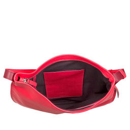 Итальянская большая наплечная сумка DuDu серии Sylvie | малиновый - Dudubags фото 3