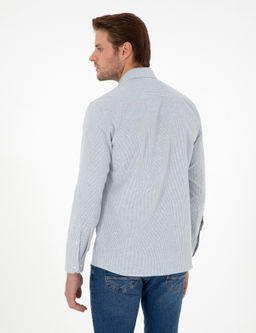_ndigo Slim Fit Uzun Kollu G_mlek - Pierre cardin фото 5