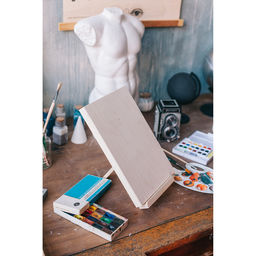 Мольберт настольный демонстрационный «Тренога», 200×150×160 мм (профиль 20×20 мм), неокрашенное дерево, Calligrata