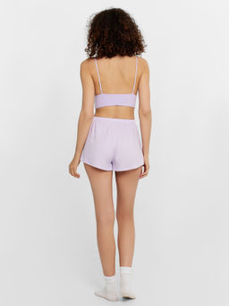 Комплект женский домашний лиловый: топ и шорты - Mark formelle фото 4