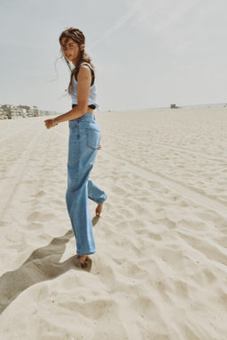 Z1975 REGULAR FIT HIGH-WAIST LONG LENGTH JEANS - Zara фото 37