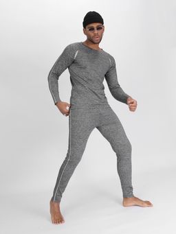 Комплект мужского термобелья без начеса серого цвета 2214Sr - FUYOUKAI фото 8