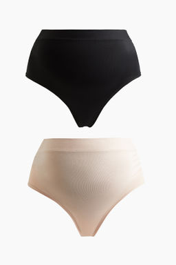 MAMA Pack de 2 bragas de algod?n High Waist