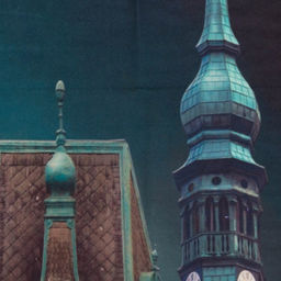 Шторы портьерные «Разноцветные домики», 147×267+-3 см, 2 шт., габардин