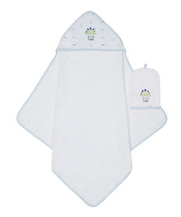 MOTHERCARE / Полотенце с уголком и перчаткой