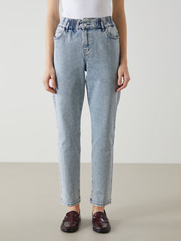 Slim Mom Kad?n Jean Pantolon