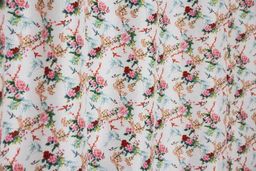 Арт. 1035/PB/155, ДЕРЕВЕНСКИЙ ПАЛИСАД, тефлоновая пропитка, ГОТОВЫЕ ШТОРЫ, ширина от 150 см x высота 180 см (на шторной ленте)