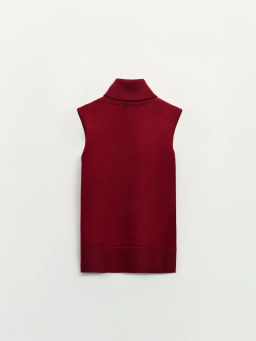 Топ без рукавов с воротником стойкой / Zarina  фото 8