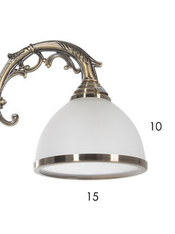 Люстра ЭкономСвет 72702/3A, 3×40 Вт, E27, 56×56×32-70 см, бронзовая