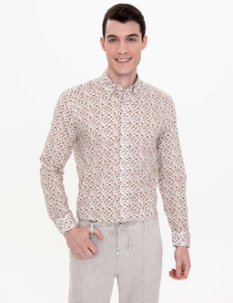 Haki Regular Fit Uzun Kollu G_mlek - Pierre cardin фото 3