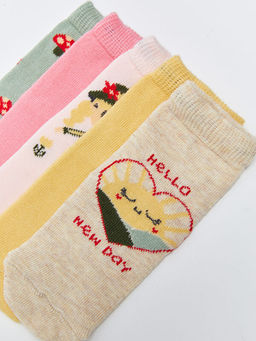 Desenli K?z Bebek Soket ?orap 5li - Waikiki фото 3