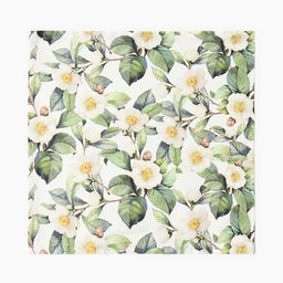 Набор салфеток с декоративными кольцами Этель Camellia, 40?40 см - 2 шт., 100% хлопок, саржа