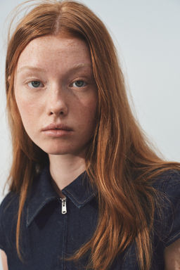 VESTIDO CORTO DENIM TRF / ?ndigo oscuro - Zara фото 3