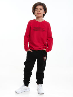 Брюки для мальчика 22-3311 черный - Mini maxi фото 4