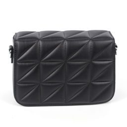 Женская каркасная стеганая сумка кросс боди из эко кожи 0127-1 - Cidirro фото 2