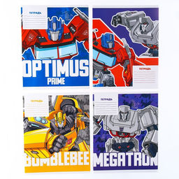 Цена за 10 шт. Тетрадь 18 листов, клетка, Трансформеры 4 вида МИКС, Tansformers - Hasbro фото 10