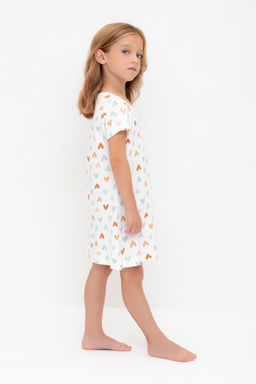 К 1156/конфетти из сердечек на сахаре сорочка для дев