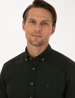 Haki Regular Fit Uzun Kollu G_mlek - Pierre cardin фото 2