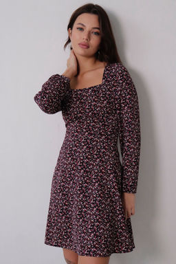 Платье с вырезом каре отрезное по талии - Martichelli фото 29