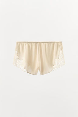 LACY SATIN SHORTS - Zara фото 6
