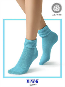 MINI INVERNO 3301 носки жен. 26% Шерсть, 62% Акрил, 10% Полиамид, 2% Эластан - turchese - Minimi фото 5