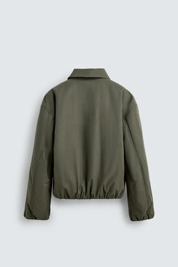 BOXY FIT TEXTURED JACKET