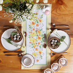 Дорожка на стол Этель Цыплята 30х70 см, 100% хлопок, саржа 190 гр/м2  фото 5