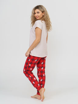 800 Пижама "Красная клетка"