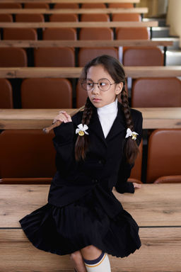 Юбка плиссе Черная 7+ - Bungly фото 7