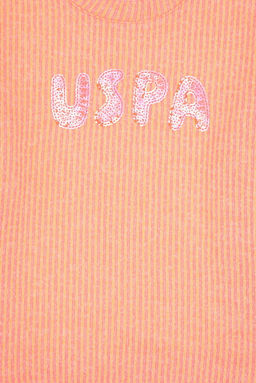 K_z _ocuk Neon Pembe Bisiklet Yaka Sweatshirt - U.s. polo assn фото 3
