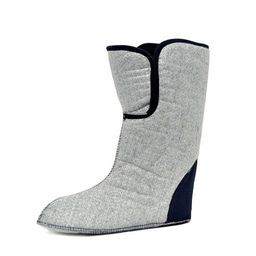 Сапоги Nordman Quaddro с защищенной подошвой ТЭП и флисовым вкладышем до -70С черные с желтым  фото 20