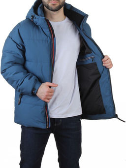 6393 BLUE Куртка мужская зимняя (200 гр. холлофайбер)