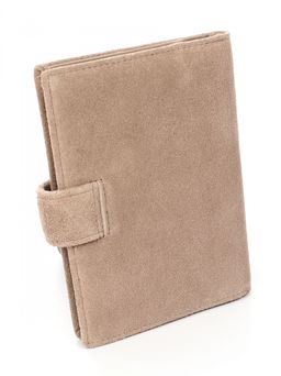 LACCOMA обложка для авто документов LA-3090-З-серо-бежевый натуральная замша