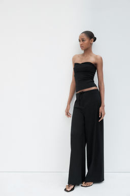 TEXTURED BANDEAU TOP - Zara фото 25