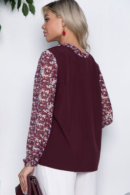 Блуза Рошель (бордо) Б10438 - Lt collection фото 2