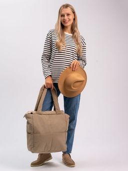 Сумка-шоппер Зима бежевый