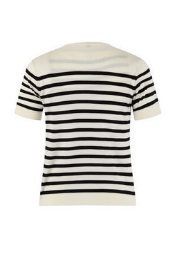 Ekru Cizgili Bisiklet Yaka 2li Bluz-H?rka Triko H?rka TWOSS26HI00014 - Trendyolmilla фото 3