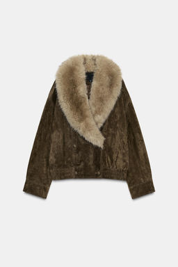 100% SHEEPSKIN SUEDE LEATHER JACKET - Zara фото 16