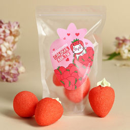 Маршмеллоу в форме клубники Сладкая, как ты, 55 г.