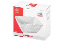 Салатник 16*16*8 см 1 л Роза квадратный - Elan gallery фото 13