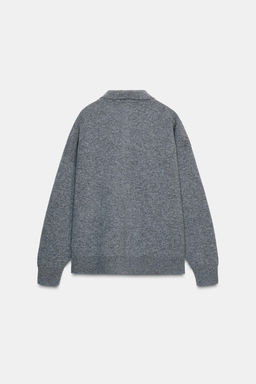 95% WOOL PLAIN KNIT POLO SHIRT - Zara фото 14