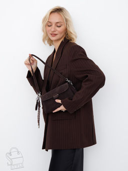 Сумка женская кожаная 6660VG coffee Vitelli Grassi