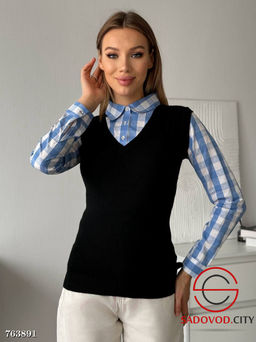 Рубашка в клетку женская - Fiona фото 3
