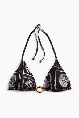 Top de bikini triangular con relleno