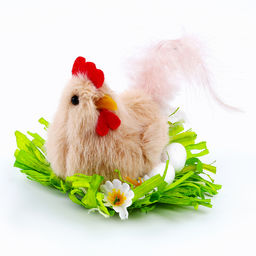 Мягкая игрушка Курочка в гнёздышке, 7 см, цвет МИКС - Simaland фото 2