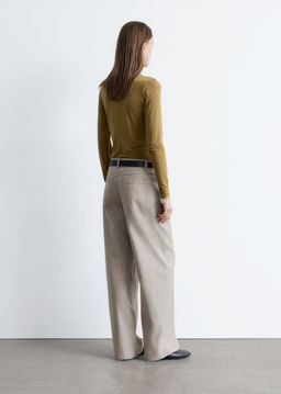 Pantalones de sarga de perneras anchas - H&m фото 4