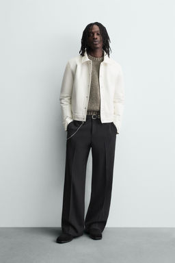 SHINY LEATHER EFFECT JACKET