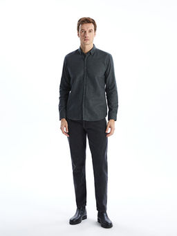 Regular Fit Uzun Kollu Gabardin Erkek G?mlek